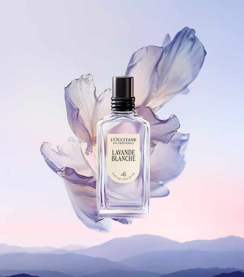 L'Occitane Lavande Blanche eau de toilette 50ml, imported from the UK