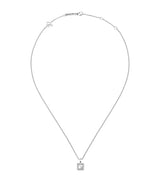 Harrods Chopard Happy Diamonds Icons 18kt White Gold Diamond Pendant Necklace, 42cm- Buy online at McGrocer