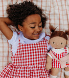 Olli Ella Cherry Gingham doll outfit - British product