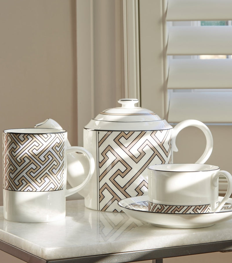 O.W. London geometric print teapot 850ml, imported from the UK