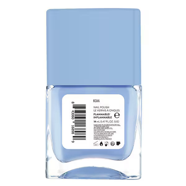 Nails.INC Nail Polish Kim Sky Blue 14ml, imported from the UK