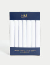M&S M&S Antibacterial Pure Cotton Handkerchiefs 7 Pack- Buy online at McGrocer