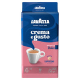 Lavazza Dolce Cappuccino ground coffee 250g, imported from the UK
