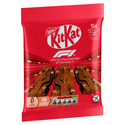 KitKat F1 chocolate car figure multipack 55g, imported from the UK