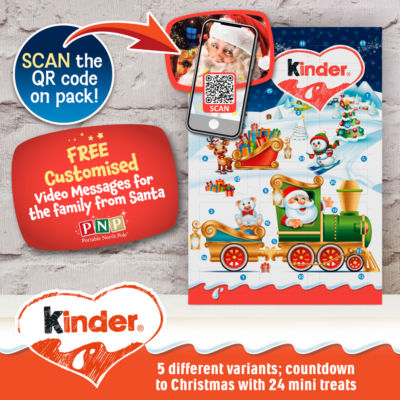 Kinder chocolate minis advent calendar 144g, UK version