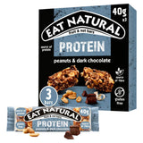 ASDA Eat Natural Protein Peanuts Dark Chocolate Fruit Nut Bars 3 x 40g- Buy online at McGrocer