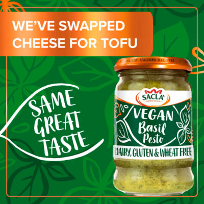 Sacla vegan basil pesto sauce 190g (British brand)
