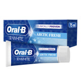 ASDA Oral-B 3D White Arctic Fresh Whitening Toothpaste 75ml- Buy online at McGrocer