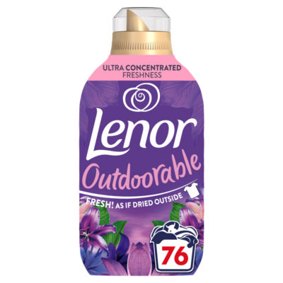 Lenor Outdoorable fabric conditioner Moonlight Lily 1.064L, imported from the UK