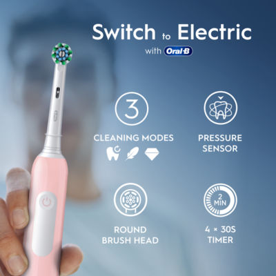 Oral-B Pro Series 1 Pink Electric Toothbrush, imported from the UK