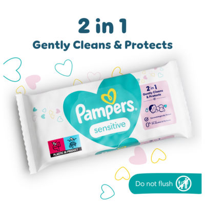 Pampers sensitive baby wipes 624 wipes, imported from the UK