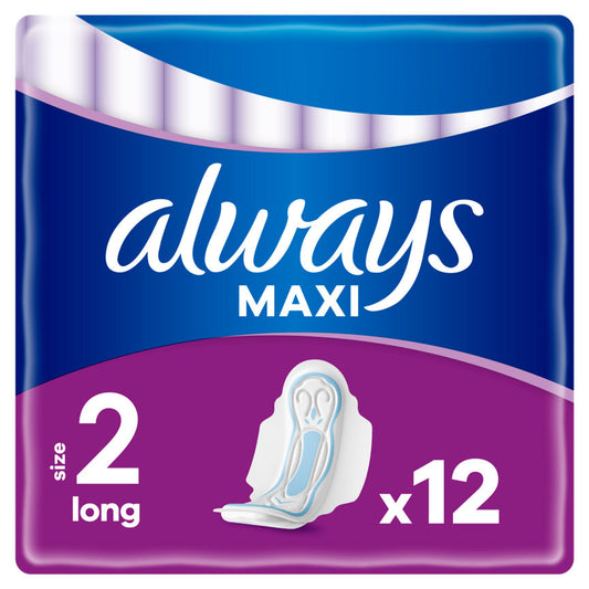 Always Maxi Long (Size 2) Sanitary Towels Wings GOODS ASDA   