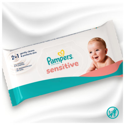 Pampers sensitive baby wipes 208 wipes, imported from the UK