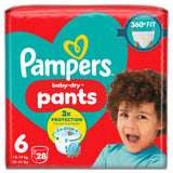 ASDA Pampers Baby-Dry Nappy Pants Size 6, 28 Nappies, 13kg-19kg- Buy online at McGrocer