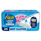 Flash Speedmop Wild Orchid Wet Floor Cleaning Wipes, 24 Cloths