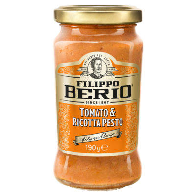 Filippo Berio tomato & ricotta pesto 190g - British product