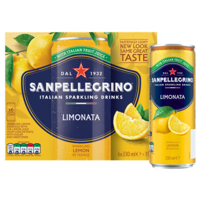 San Pellegrino Sparkling Lemon Cans