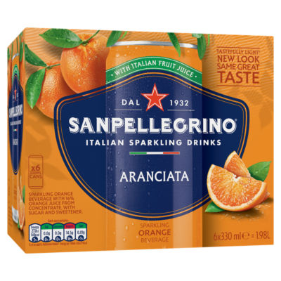 San Pellegrino Sparkling Orange Cans