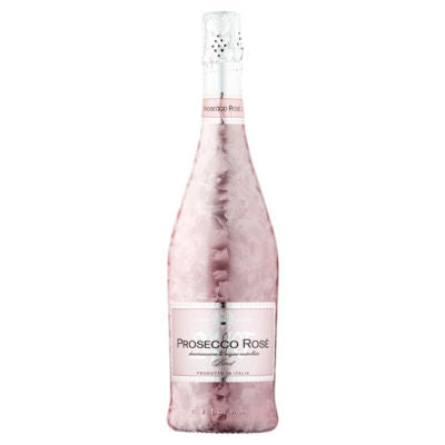 Prosecco Rosé sparkling wine 750ml, imported from the UK