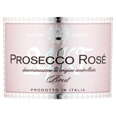 24KT Prosecco Rosé Brut 750ml, imported from the UK