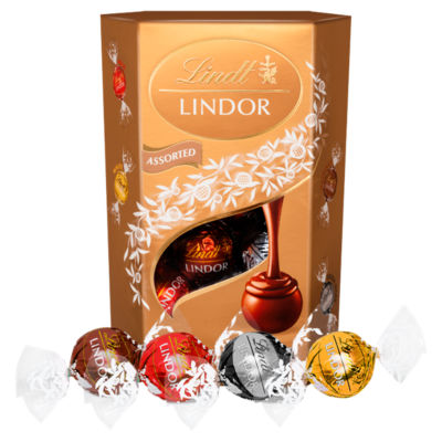 Lindt Lindor Assorted Chocolate Truffles 200g, imported from the UK