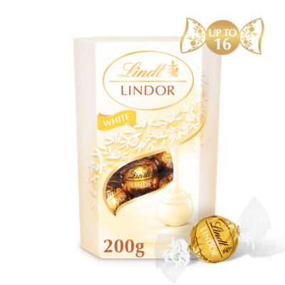 Lindt Lindor white chocolate truffles 200g, UK version