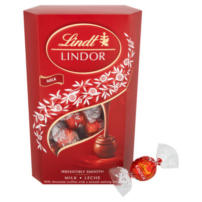 Lindt Lindor milk chocolate truffles 337g, UK version