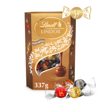 ASDA Lindt Lindor Assorted Chocolate Truffles Box 337g- Buy online at McGrocer