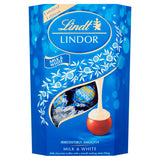 Lindt LINDOR Milk & White Chocolate Truffles Box 200g GOODS ASDA   