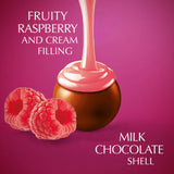 Lindt Lindor raspberry and cream chocolate truffles 200g, UK version
