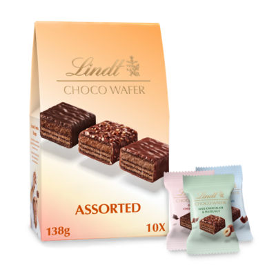 ASDA Lindt Choco Wafer Assorted Chocolate Sharing Box 138g- Buy online at McGrocer