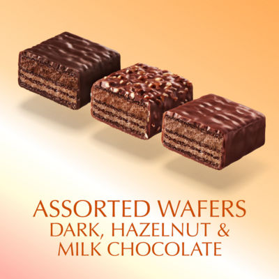 Lindt chocolate wafer box assorted chocolate 138g, UK version