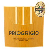 Priogrigio Sparkling Wine 75cl, imported from the UK
