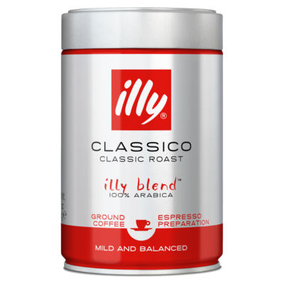 Illy ground coffee Espresso Classico Roast 250g, UK version