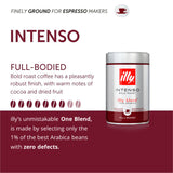 Illy Espresso Intenso Roast ground coffee 250g, UK version