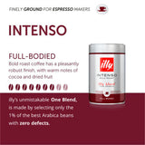 Illy Espresso Intenso Roast ground coffee 250g, UK version