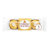ASDA Ferrero Rocher Milk Chocolate Hazelnut Pralines Treat Pack 3 Pieces 37.5g- Buy online at McGrocer