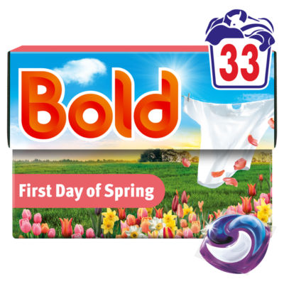 ASDA Bold First Day of Spring PODS Laundry Detergent Capsules, 33 Washes- Buy online at McGrocer