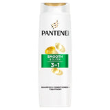 ASDA Pantene Smooth & Sleek 3 in 1 Shampoo 600ml- Buy online at McGrocer