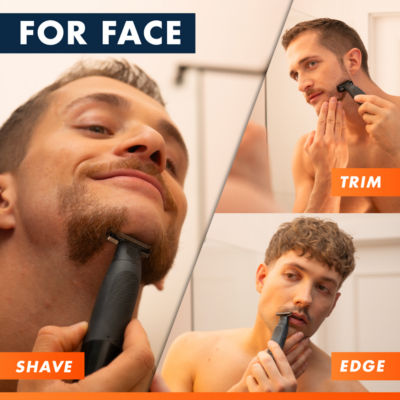 Gillette Fusion One hybrid beard trimmer shaver for face and body (British brand)