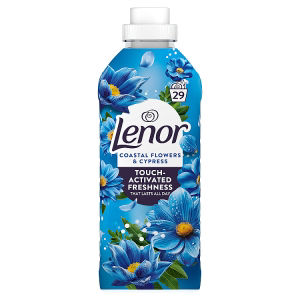 Lenor fabric conditioner Coastal Flowers Cypress 899ml, imported from the UK