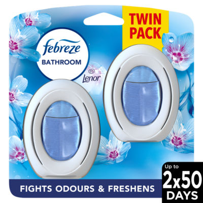 Febreze Bathroom, Continuous Air Freshener, Lenor Spring Awakening Twin Pack
