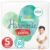 ASDA Pampers Harmonie Nappy Pants Size 5 (12-17kg) Essential Pack 20 Nappies- Buy online at McGrocer