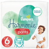 ASDA Pampers Harmonie Nappy Pants Size 6 (15kg+) 18 Count- Buy online at McGrocer