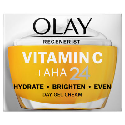 ASDA Olay Vitamin C + AHA24 Dag Gel Ansiktskrem For Lys Og Jevn Tone- Kjøp online hos McGrocer