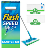 Flash Speedmop floor cleaner starter kit 1 mop plus 6 refills (British brand)