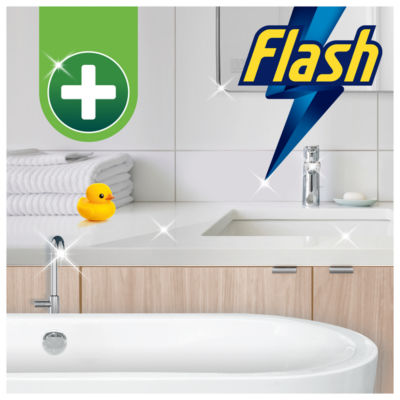 Flash Spray.Wipe.Done. Bathroom Anti-Bac Multi Purpose Cleaning Spray White Blossom