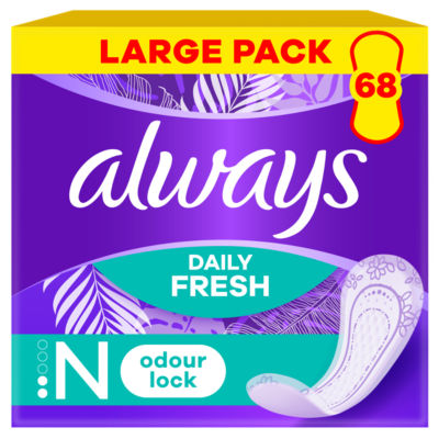 Always Normal panty liners 68 count - British product