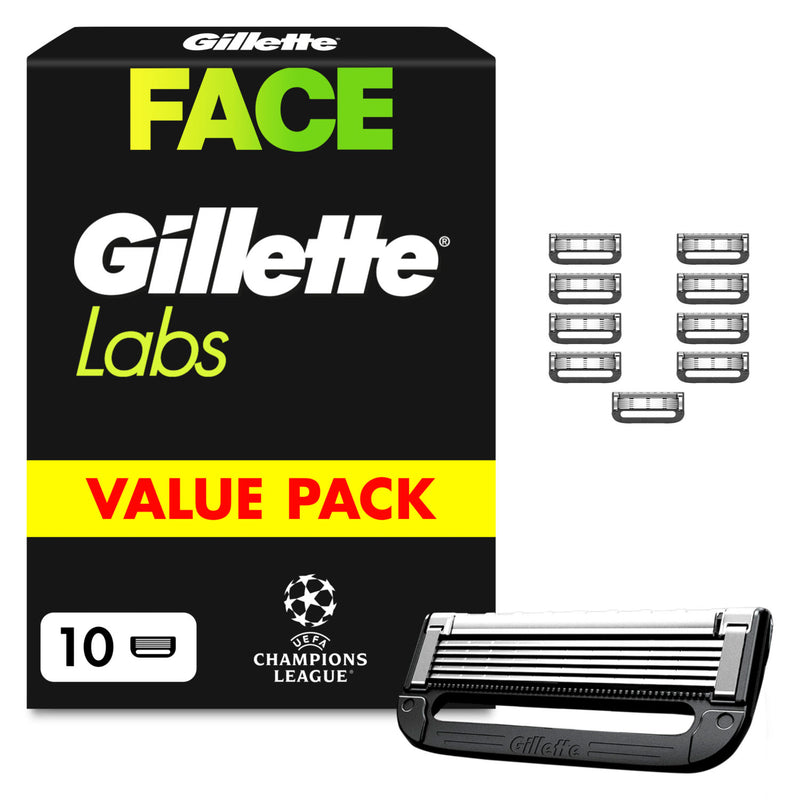 Gillette Labs UEFA Champions League Special Edition razor blade refills pack of 10, UK version