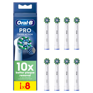 Oral-B Pro Cross Action Replacement Brush Heads 8 Count